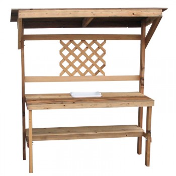 Potting Bench with Roof
