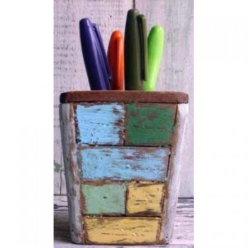 Reclaimed Wood Pen Holder