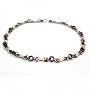 Bike Chain Plate Necklace