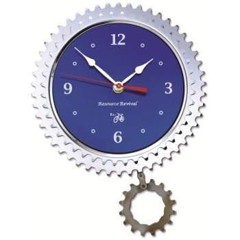 Bike Gear Pendulum Wall Clock