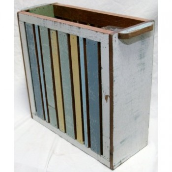 Reclaimed Wood Magazine Rack