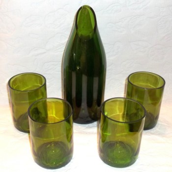 Wine Bottle Carafe Set