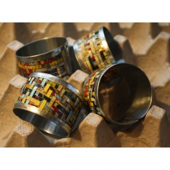 Woven Metal Napkin Rings