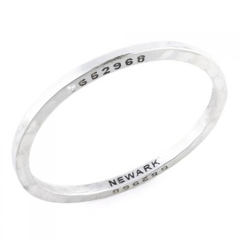 Steel Gun Bangle w/ Diamond