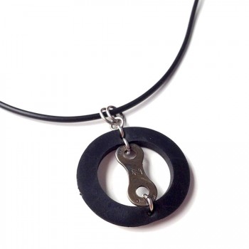 Chain Plate Wheel Necklace #1