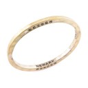 Brass Gun Shell Bangle w/ Diamond