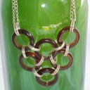 Bottle Ring Cluster Necklace