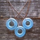 Bombay Sapphire Triple Chain Necklace