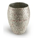 Oval Foil Vase