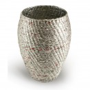 Oval Foil Vase