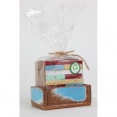 Reclaimed Square Wood Coasters with Box