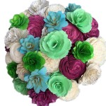 Book Page Flower Bouquet