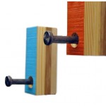 Single Coat Hook from Reclaimed Wood 