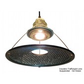Traffic Light Lens Suspended Pendant - Blue