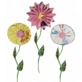 Upcycled Grain Sack Flowers