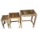 Set of Three Reclaimed Teak Nesting Tables