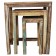 Set of Three Reclaimed Teak Nesting Tables