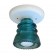 Ceiling Mounted Insulator Light - Blue