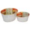 Oval Tin Planters Set