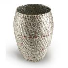 Oval Foil Vase