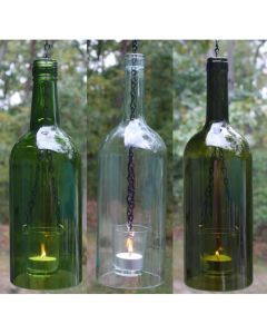 Large Wine Bottle Chain Lantern