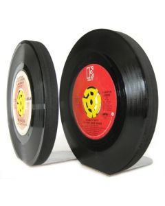 Upcycled 45 RPM Bookends (set of 2)