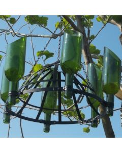 Wine Bottle Candle Chandelier