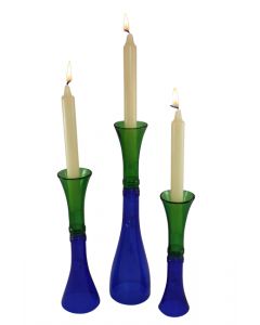 Wine Bottle Candle Holders - Set of 3
