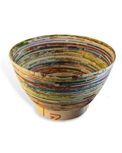 Large Upcycled Paper Bowl