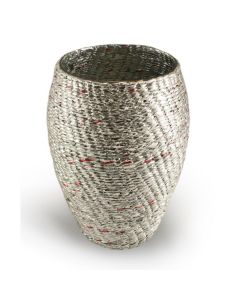 Oval Foil Vase