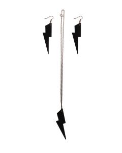 Lightning Vinyl Necklace - Large