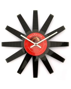 Vinyl Record Starburst Clock