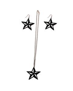 Star Vinyl Record Necklace