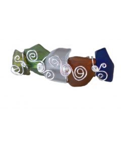 Tumbled Glass Barrette